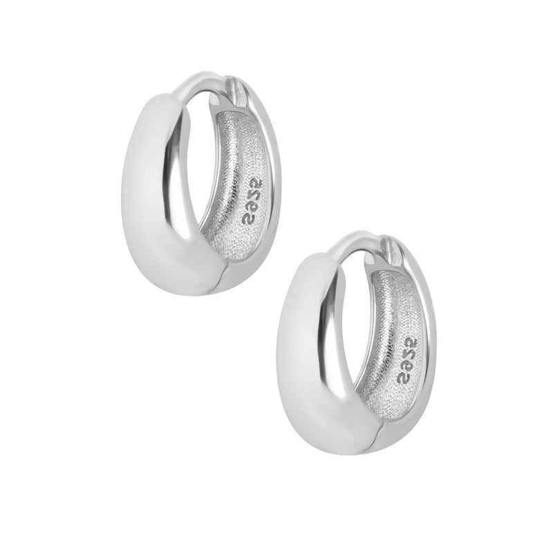 Janelle Hoop Earrings - Silver