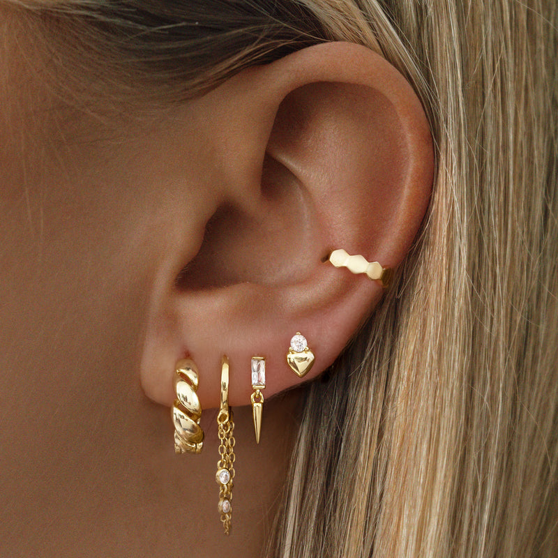 Annie Stud Earrings - Gold