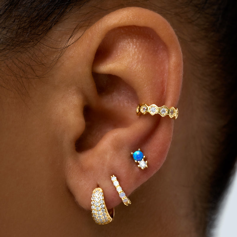 Juno Stud Earrings - Gold