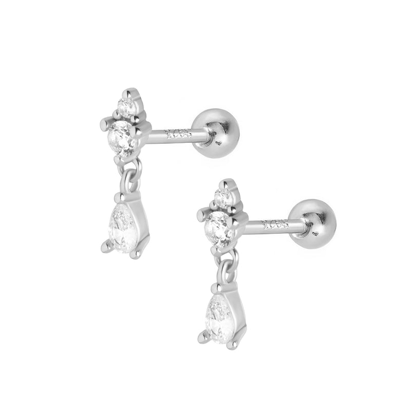 Lorelai Stud Earrings - Silver