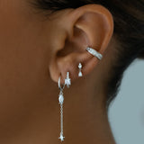 Kelly Hoop Earrings - Silver
