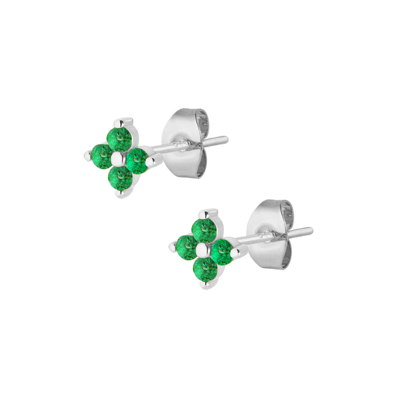 Natasha Stud Earrings - Silver