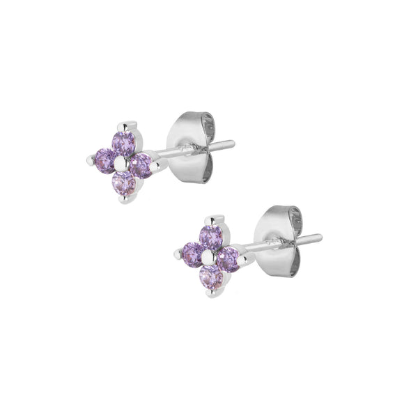 Miley Stud Earrings - Silver