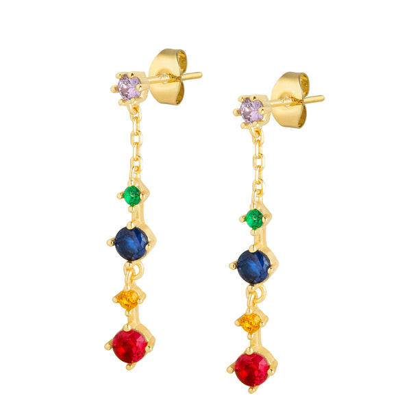 Confetti Stud Earrings - Gold
