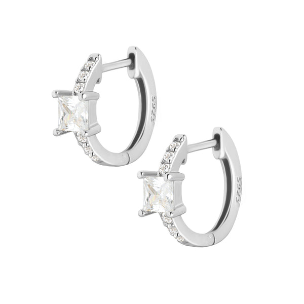 Kelly Hoop Earrings - Silver