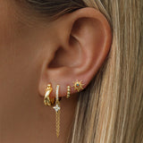 Chantelle Hoop Earrings - Gold