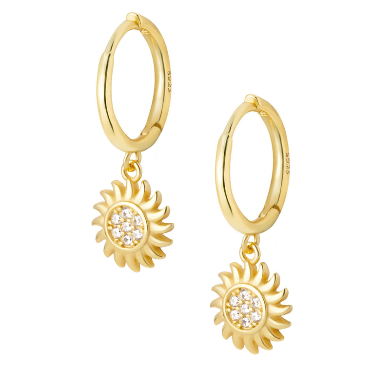 Summer Hoop Earrings - Gold