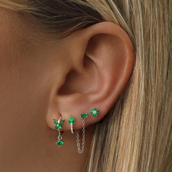 Ashley Stud Earrings - Silver