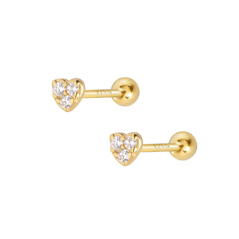 Danielle Stud Earrings - Gold