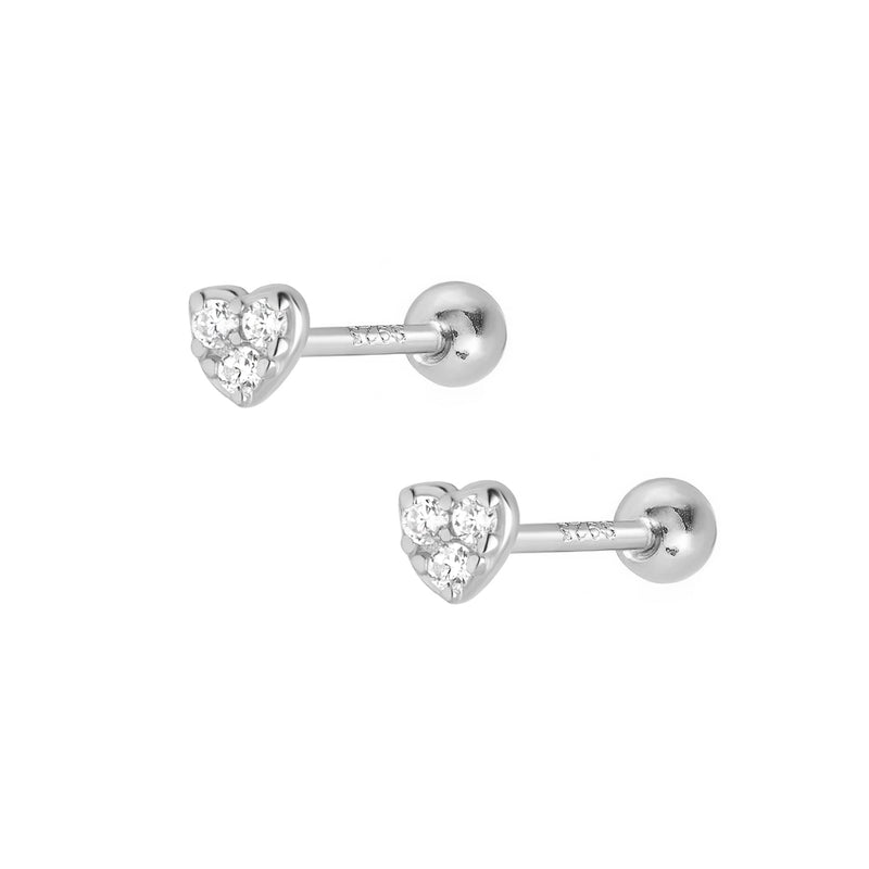 Danielle Stud Earrings - Silver