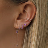 Avery Hoop Earrings - Silver