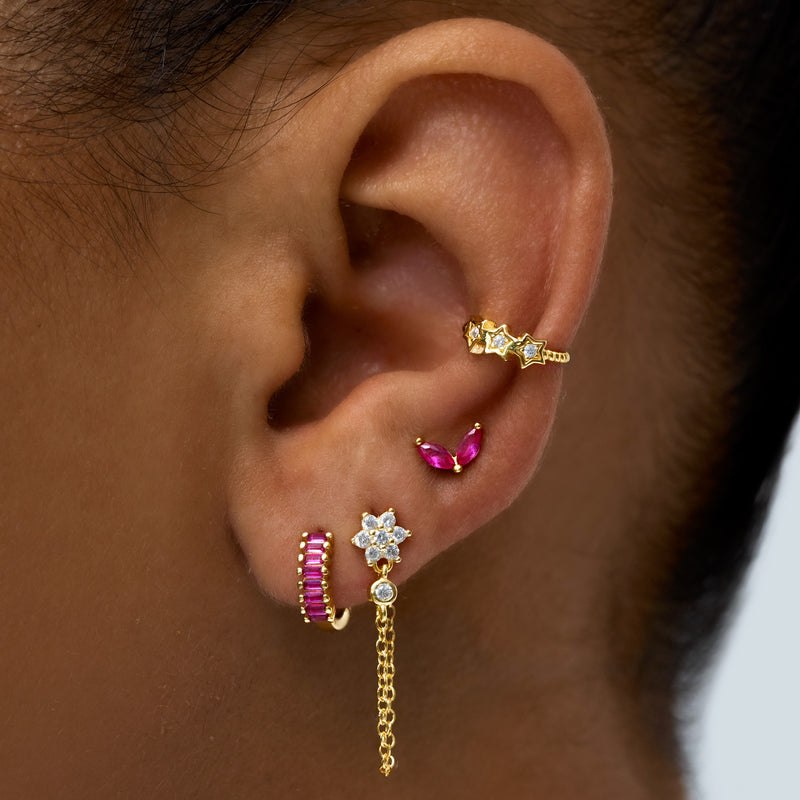 Carrie Stud Earrings - Gold