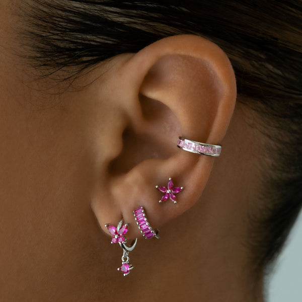 Harper Hoop Earrings - Silver