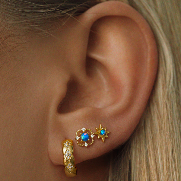 Cherish Stud Earrings - Gold