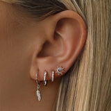 Beverly Hoop Earrings - Silver