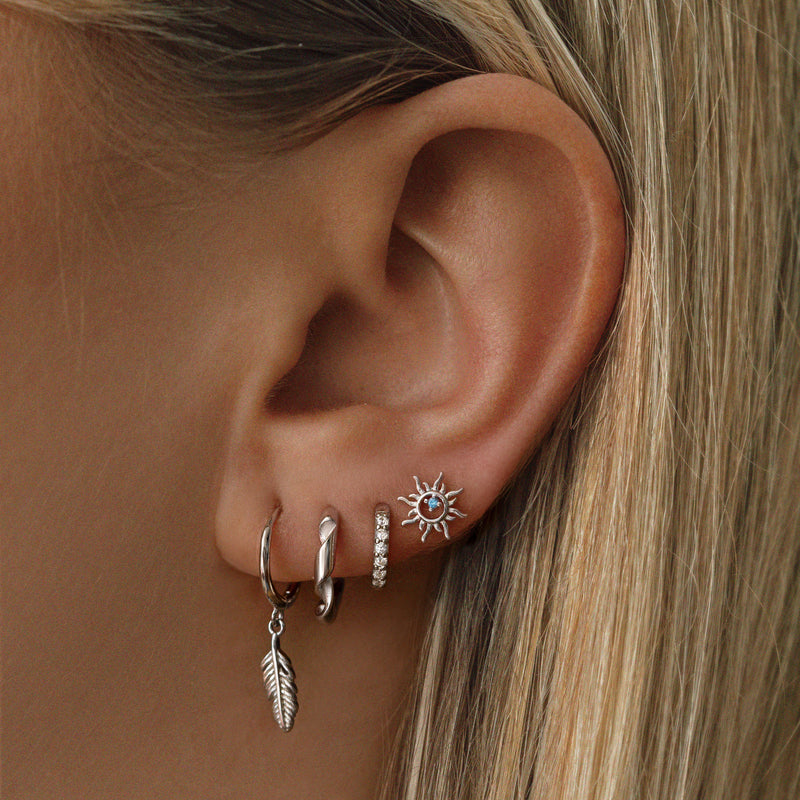 Sunkissed Stud Earrings - Silver