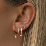 Sally Hoop Earrings - Gold
