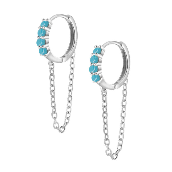 Rylie Hoop Earrings - Silver