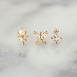 Elsie Stud Earrings - Gold