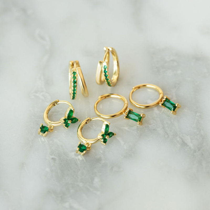 Angela Hoop Earrings - Gold