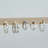 Kelly Hoop Earrings - Silver