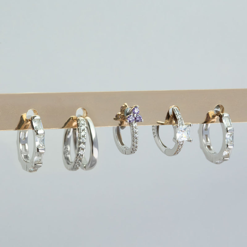 Kelly Hoop Earrings - Silver