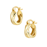 Mona Hoop Earrings - Gold