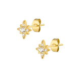 Lyra Stud Earrings - Gold