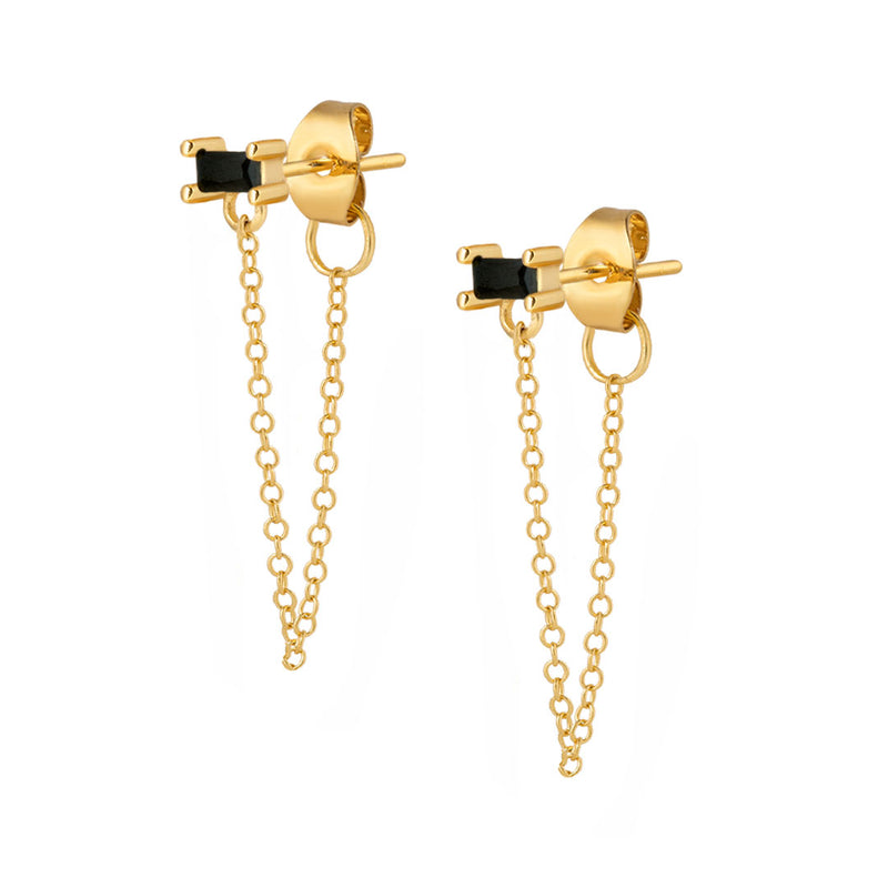 Sable Stud Earrings - Gold