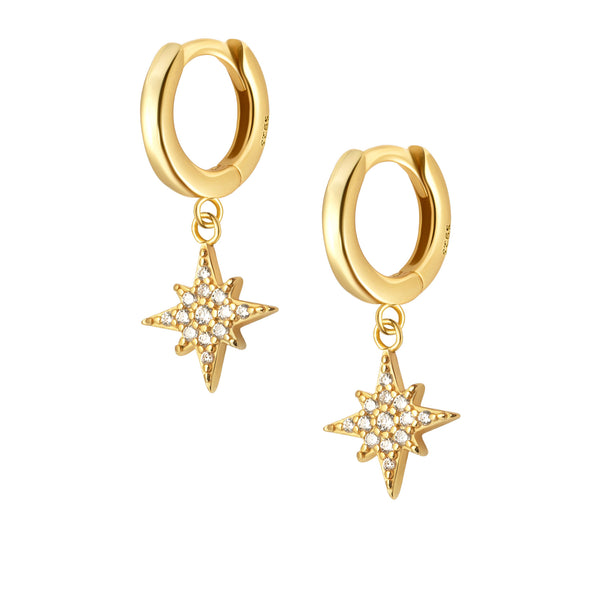 Evangeline Hoop Earrings - Gold
