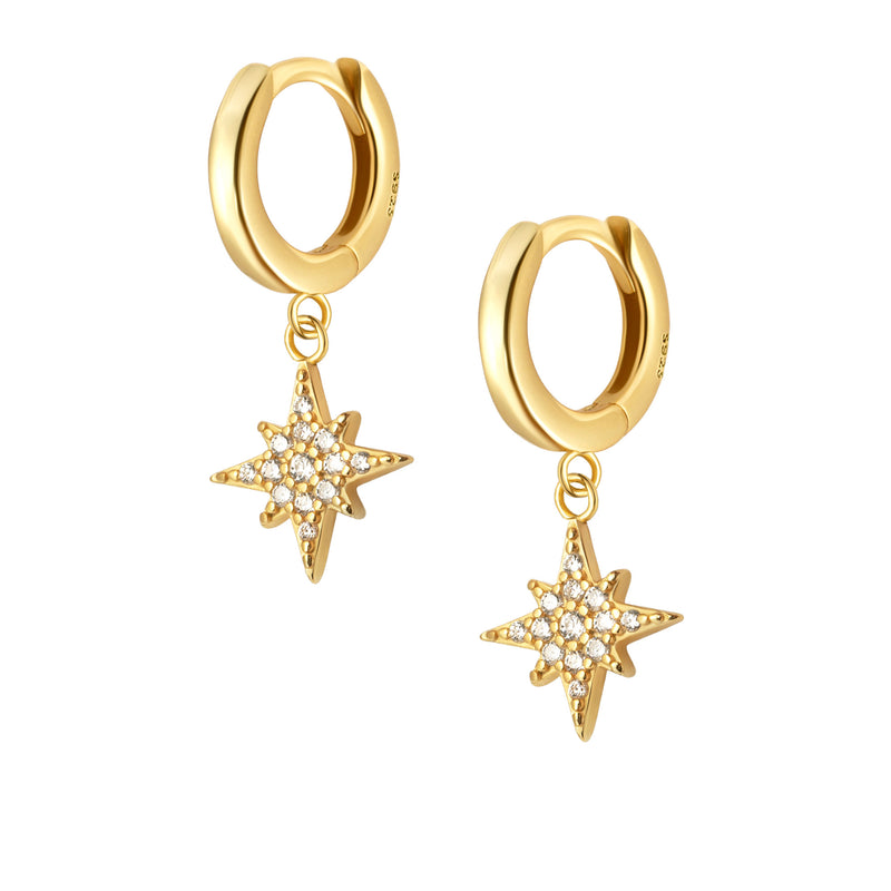 Evangeline Hoop Earrings - Gold