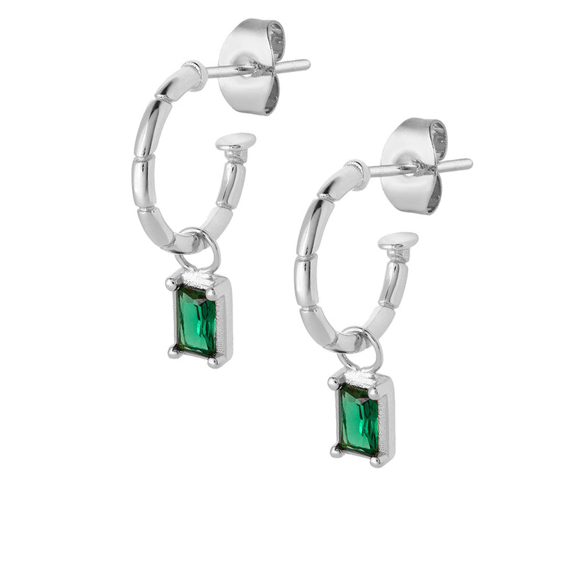 Bethany Hoop Earrings - Silver