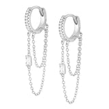 Zola Hoop Earrings - Silver