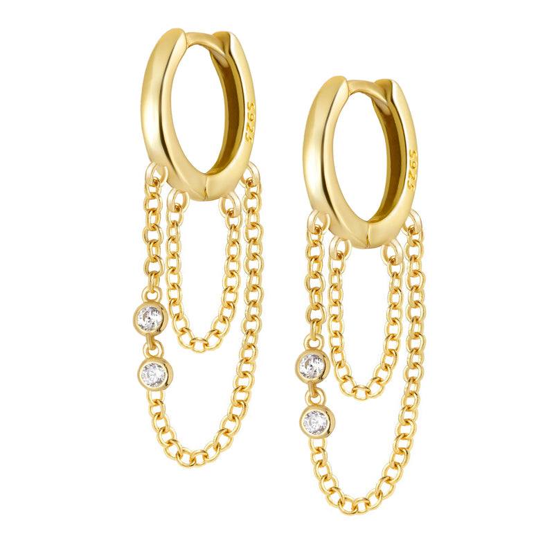 Pamela Hoop Earrings - Gold