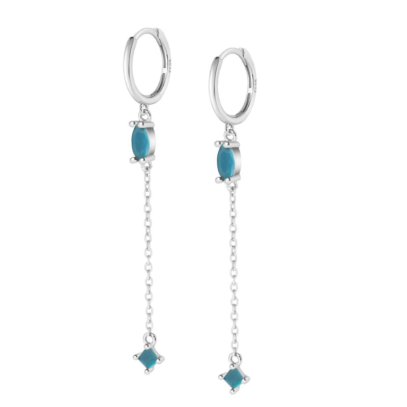 Alina Hoop Earrings - Silver