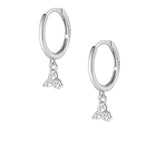 Trio Hoop Earrings - Silver