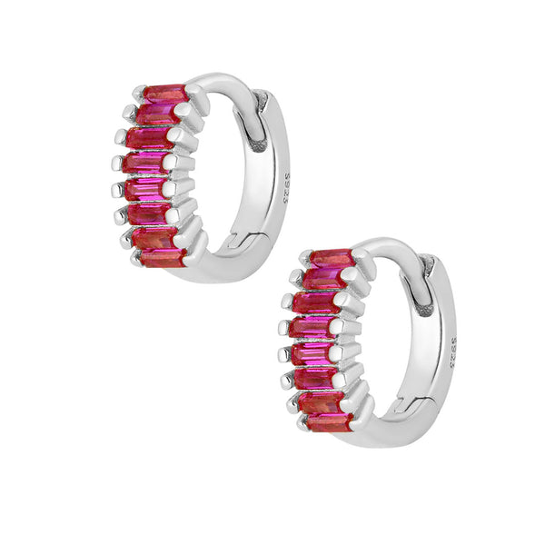 Harper Hoop Earrings - Silver
