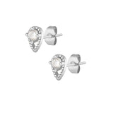 Gwen Stud Earrings - Silver