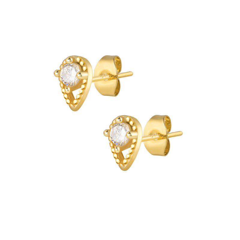 Gwen Stud Earrings - Gold