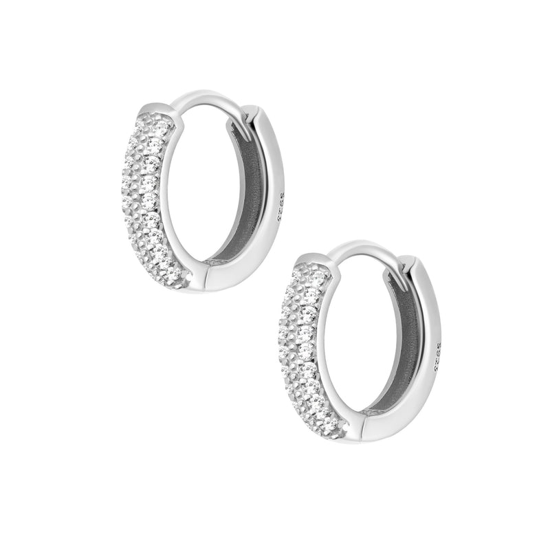 Everglow Hoop Earrings - Silver