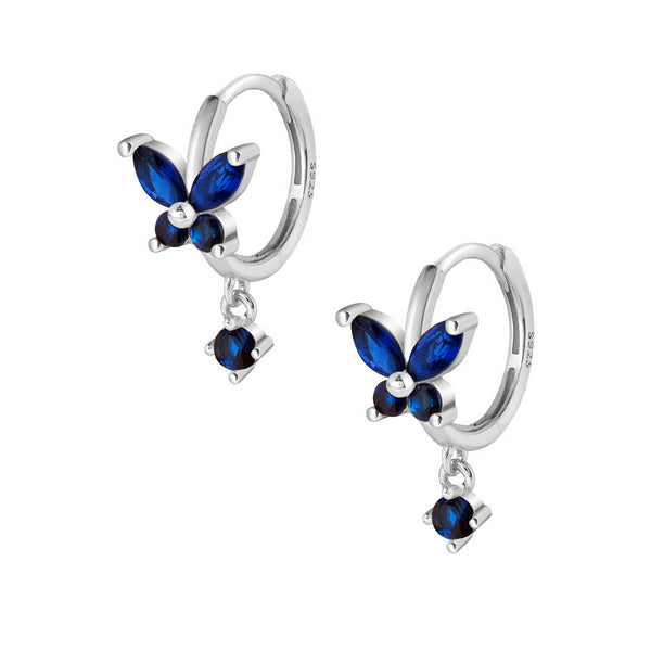 Eleanor Hoop Earrings - Silver