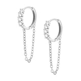 Catherine Hoop Earrings - Silver