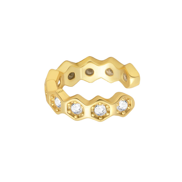 Orchid Ear Cuff - Gold