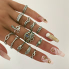 Sterling silver dainty opal ring. Adorn opal ring- Lephoria 