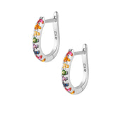 Ava Hoop Earrings - Silver