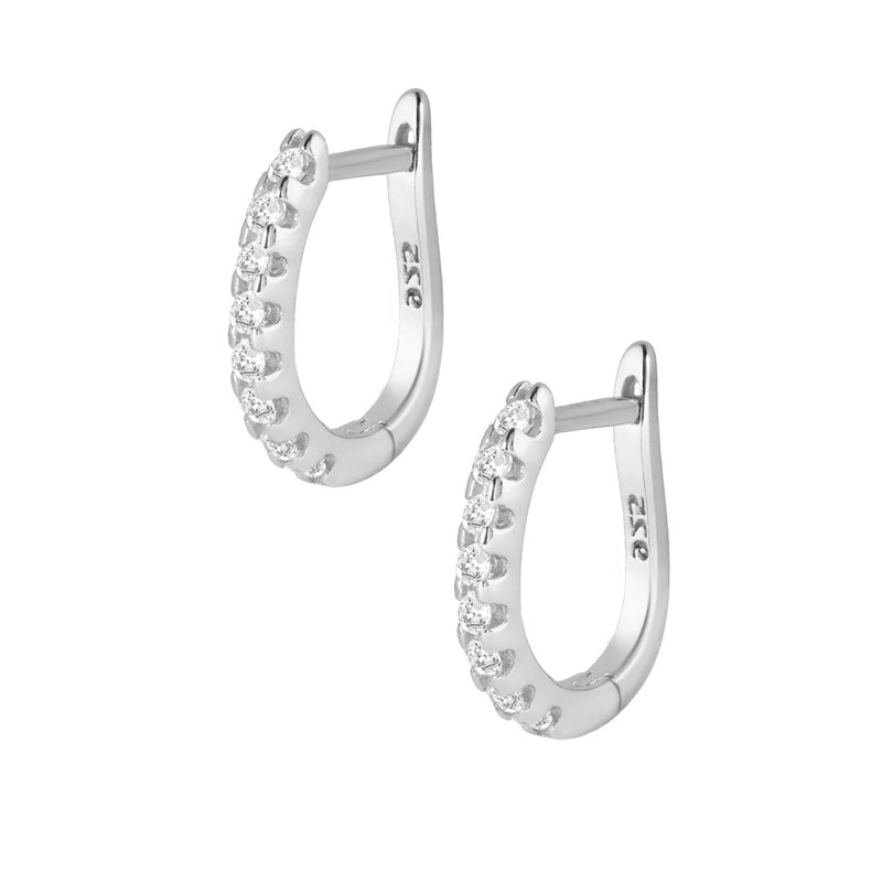 Karma Hoop Earrings - Silver