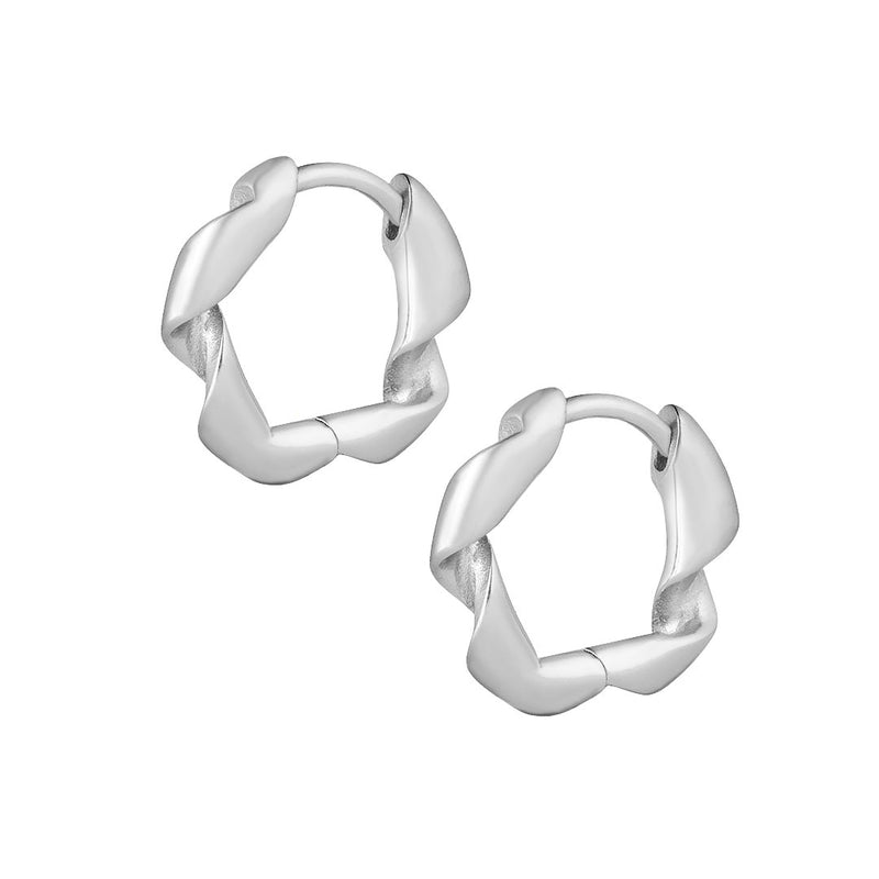 Beverly Hoop Earrings - Silver