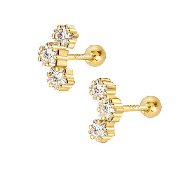 Constellation Stud Earrings - Gold