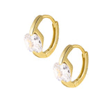 Horizon Hoop Earrings - Gold