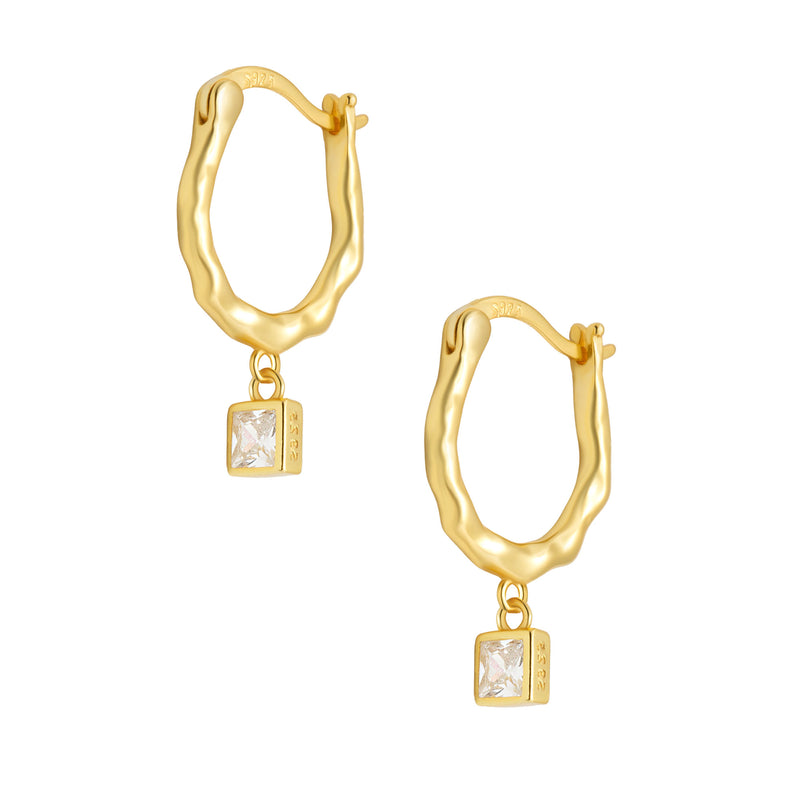 Dinah Hoop Earrings - Gold